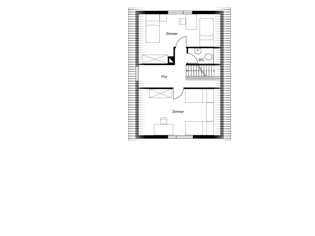 Einfamilienhaus: Grundriss Obergeschoss