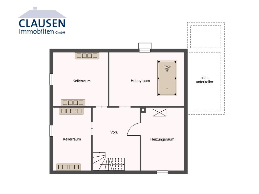 Einfamilienhaus: Grundriss Keller